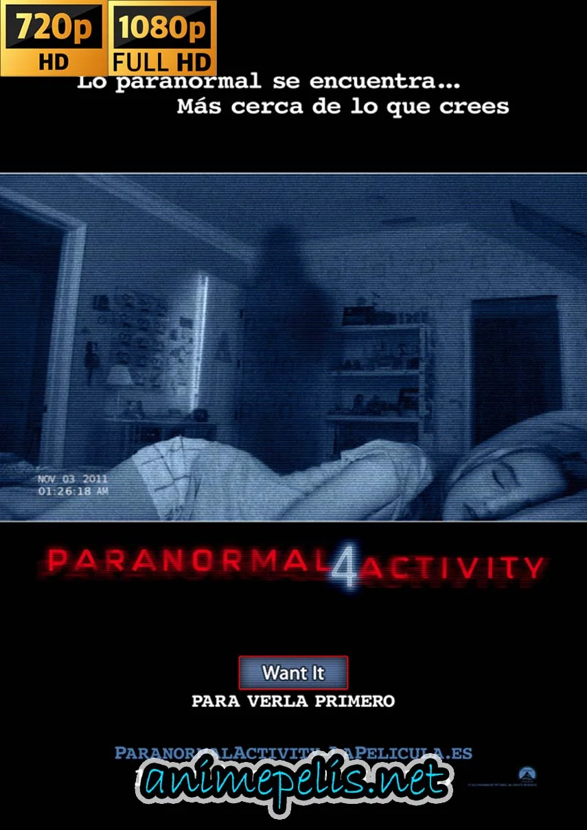 DESCARGAR ACTIVIDAD PARANORMAL 4 (2012)