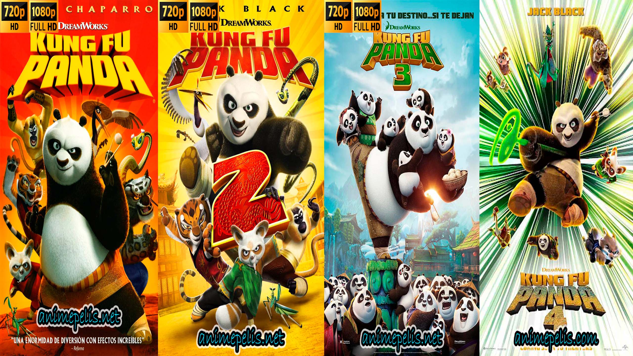 KUNG FU PANDA TODAS LAS PELICULAS